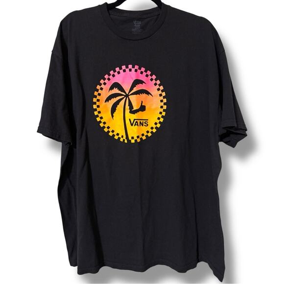 VANS men’s size XXL pullover short sleeve graphic print t shirt palm tree summer - Picture 1 of 8